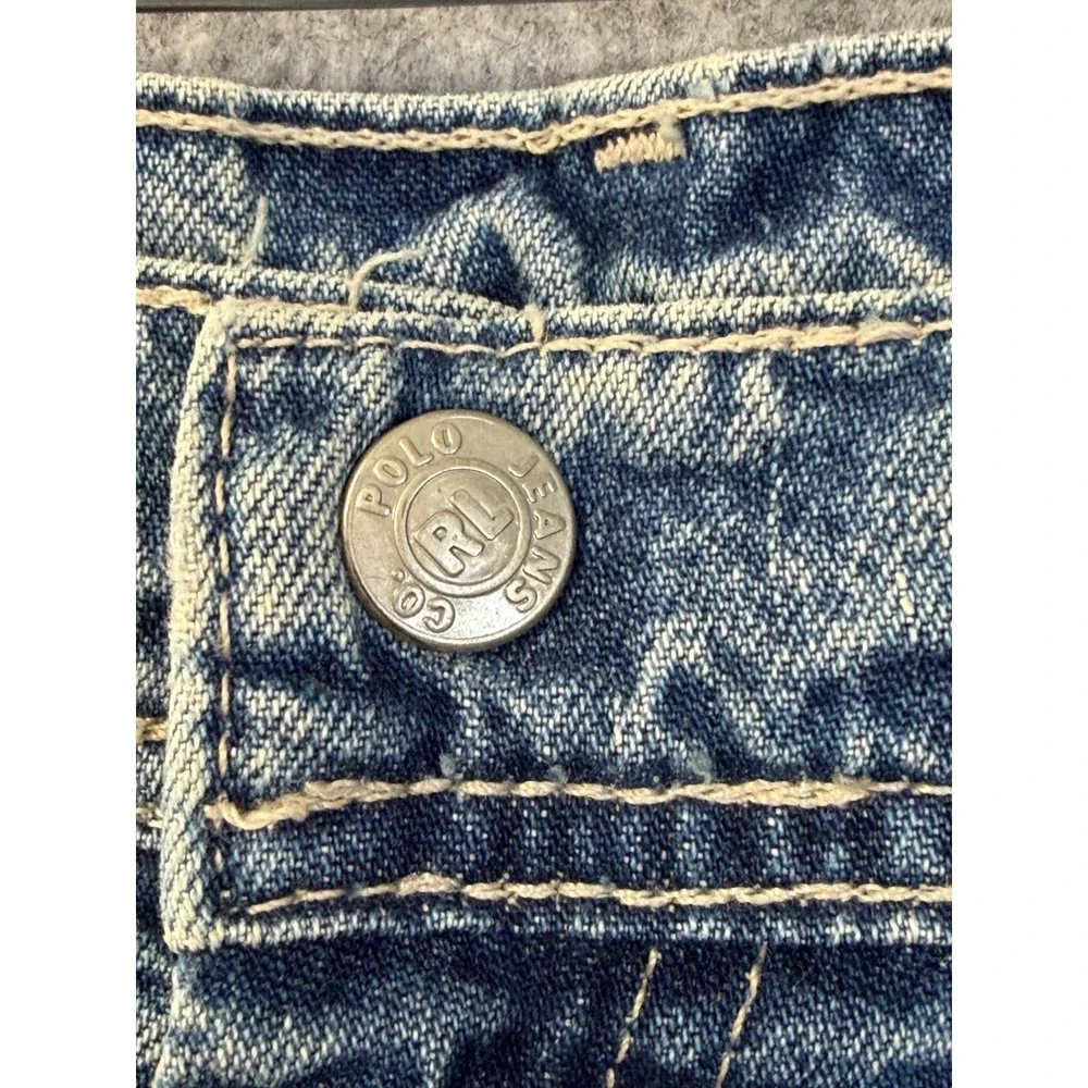 Polo Jeans Co. Ralph Lauren Men Blue Vintage Carpenter Denim Jeans Sz 31x32